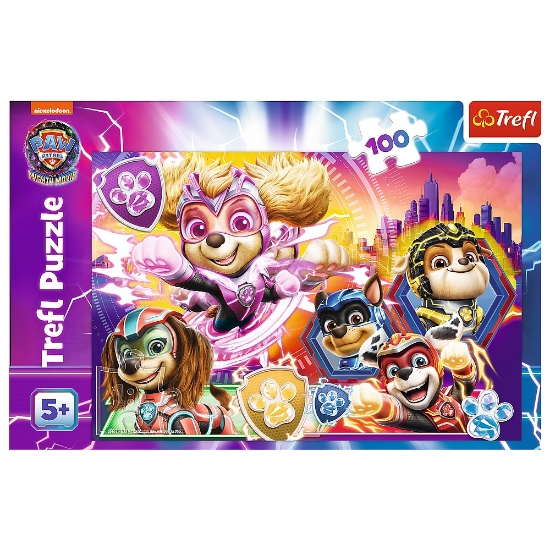 Imagine PUZZLE TREFL 100 PATRULA CATELUSILOR ECHIPA