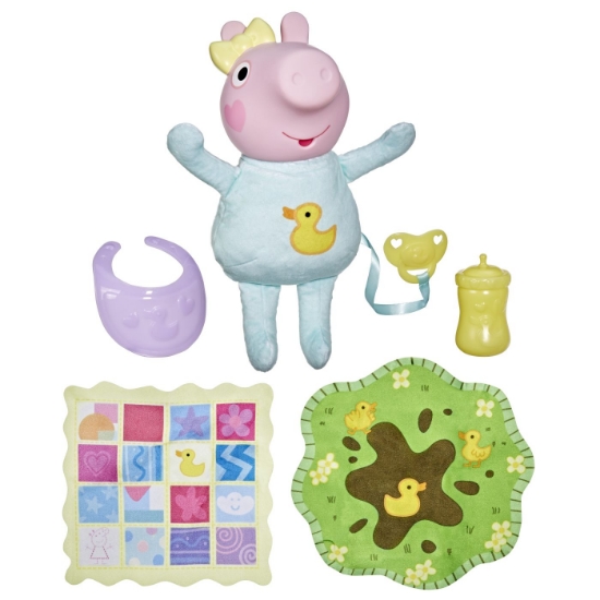 Imagine PEPPA PIG SET DE JOACA OINKS AND SNUGGLES PAPUSA EVIE INTERACTIVA CU ACCESORII