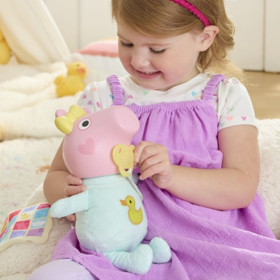 Imagine PEPPA PIG SET DE JOACA OINKS AND SNUGGLES PAPUSA EVIE INTERACTIVA CU ACCESORII