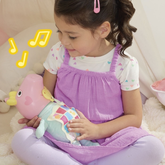 Imagine PEPPA PIG SET DE JOACA OINKS AND SNUGGLES PAPUSA EVIE INTERACTIVA CU ACCESORII