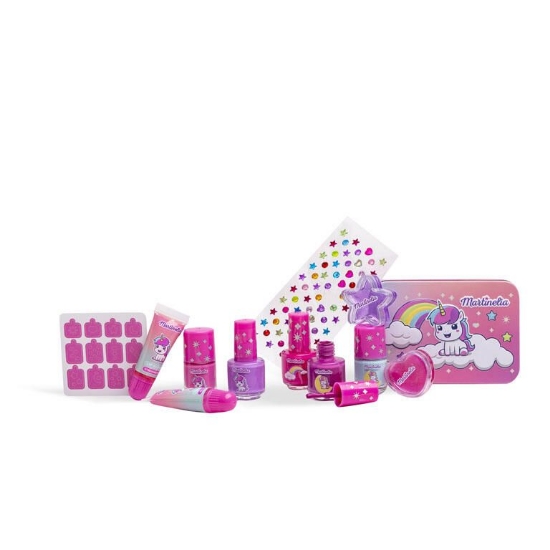 Imagine MARTINELIA LITTLE UNICORN SET LUCIU DE BUZE SI LAC DE UNGHII CU CUTIE METALICA