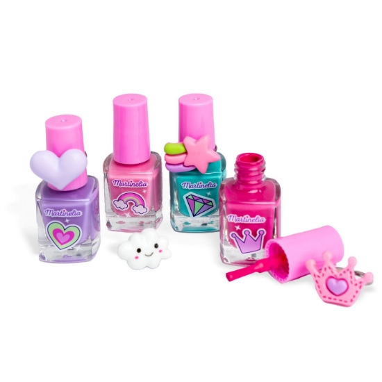 Imagine MARTINELIA SUPER GIRL SET 4 LACURI DE UNGHII SI INELE