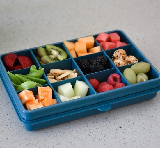 Imagine CUTIE SNACK 12 COMPARTIMENTE, MELII LUXE, BLUE