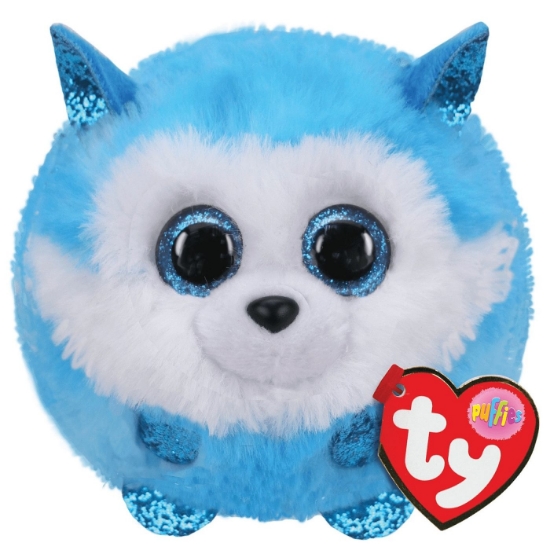 Imagine PLUS TY 8CM BEANIE BALLS PRINCE HUSKY ALBASTRU