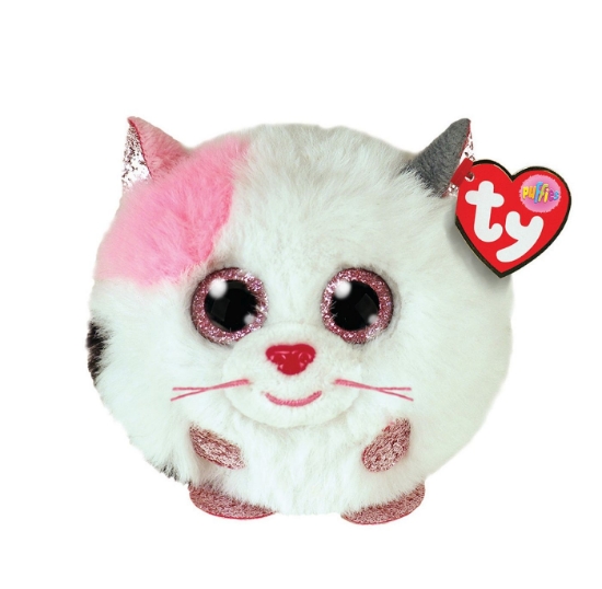 Imagine PLUS TY 8CM BEANIE BALLS MUFFIN PISICA ALBA