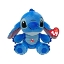 Imagine PLUS TY 15CM BEANIE BABIES DISNEY LILO STITCH ALBASTRU CU SUNET