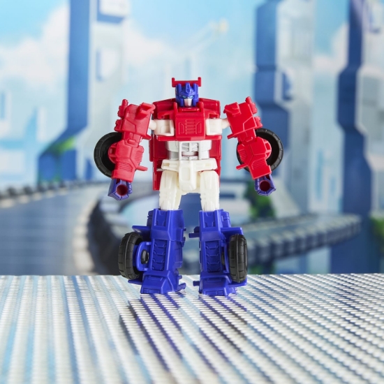 Imagine TRANSFORMERS CYBERWORLD ROBOT OPTIMUS PRIME CONVERTIBIL 10CM