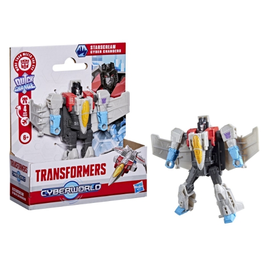 Imagine TRANSFORMERS CYBERWORLD ROBOT STARSCREAM CONVERTIBIL 10CM