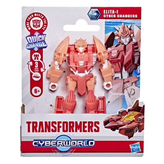 Imagine TRANSFORMERS CYBERWORLD ROBOT ELITA 1 CONVERTIBIL 10CM