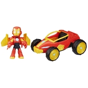 Imagine MARVEL IRON MAN SI PRIETENII SAI UIMITORI SET VEHICUL SI FIGURINA IRON MAN