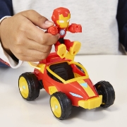Imagine MARVEL IRON MAN SI PRIETENII SAI UIMITORI SET VEHICUL SI FIGURINA IRON MAN