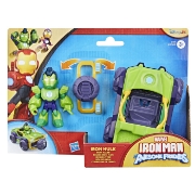 Imagine MARVEL IRON MAN SI PRIETENII SAI UIMITORI SET VEHICUL SI FIGURINA IRON HULK