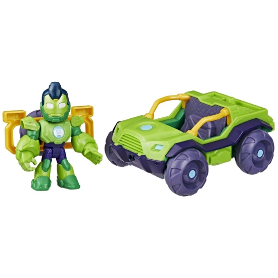 Imagine MARVEL IRON MAN SI PRIETENII SAI UIMITORI SET VEHICUL SI FIGURINA IRON HULK