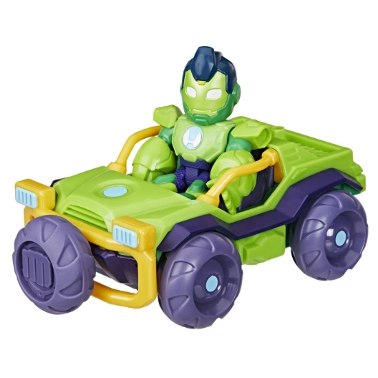 Imagine MARVEL IRON MAN SI PRIETENII SAI UIMITORI SET VEHICUL SI FIGURINA IRON HULK