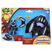 Imagine MARVEL IRON MAN SI PRIETENII SAI UIMITORI SET VEHICUL SI FIGURINA BLACK PANTHER