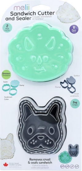 Imagine 3 IN 1 FORME ANIMALE PENTRU SANDWICH, MELII, DINOZAUR SI BULLDOG