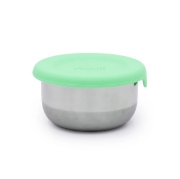 Imagine SET 3 RECIPIENTE MINI INOX CU CAPAC SILICON, MELII, BLEU MINT LIME