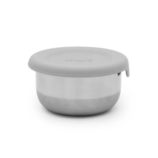 Imagine SET 3 RECIPIENTE MINI INOX CU CAPAC SILICON, MELII, ROZ MOV GRI