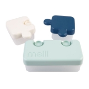 Imagine RECIPIENT HRANA BEBE MODEL PUZZLE, MELII LUXE, BLEUMARIN IVOIRE MENTA