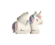 Imagine FARFURIE COMPARTIMENTATA DIN SILICON CU VENTUZA, MELII LUXE, UNICORN
