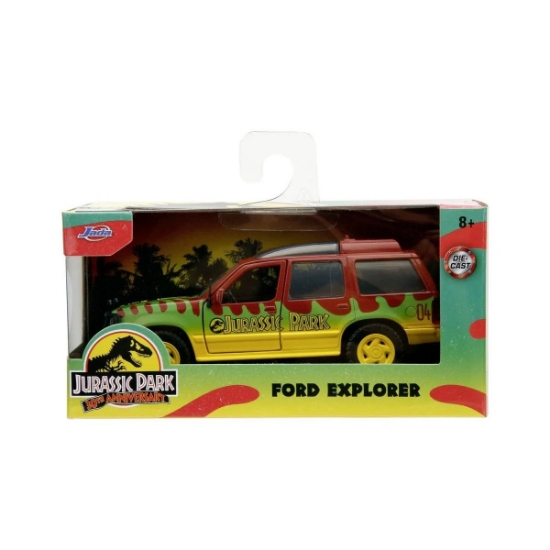 Imagine JADA JURASSIC WORLD 30TH ANNIVERSARY MASINUTA METALICA FORD EXPLORER 1993 SCARA 1 LA 32