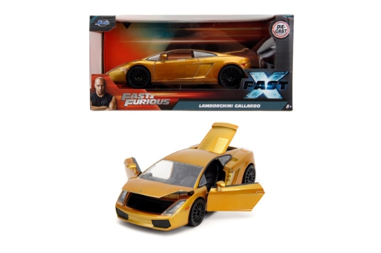 Imagine JADA FAST FURIOUS MASINUTA METALICA LAMBORGHINI GALLARDO AURIU SCARA 1 LA 24