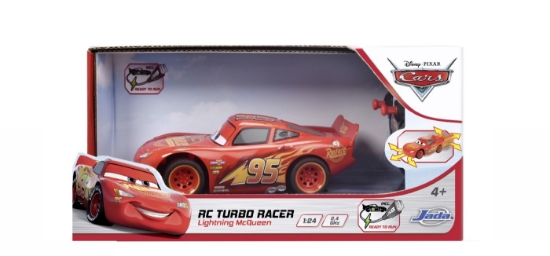 Imagine JADA CARS TURBO RACER MASINA CU TELECOMANDA FULGER MCQUEEN SCARA 1 LA 24