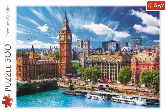 Imagine PUZZLE TREFL 500 O ZI CU SOARE LA LONDRA