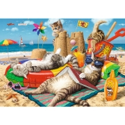 Imagine PUZZLE TREFL 1000 FORME ASCUNSE FELINELE DRAGUTE