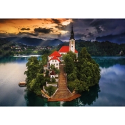 Imagine PUZZLE TREFL 1000 PREMIUM PLUS PHOTO ODYSSEY LACUL BLED SLOVENIA