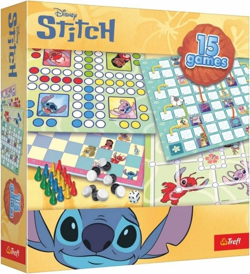 Imagine TREFL DISNEY STITCH SET 15 JOCURI CLASICE