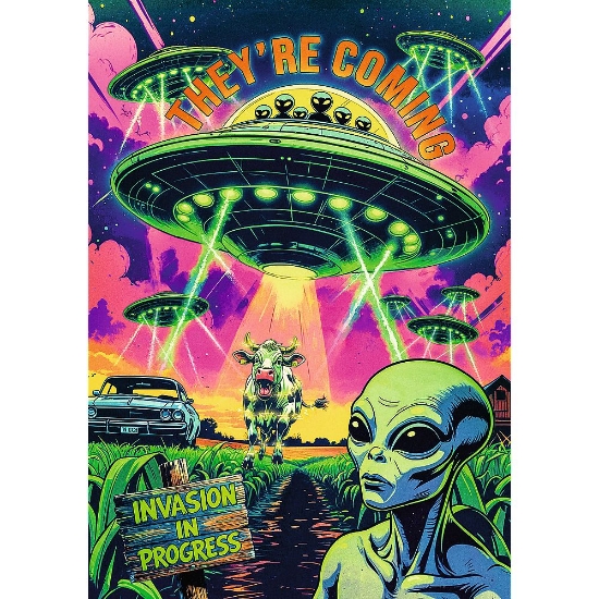 Imagine PUZZLE TREFL 1000 PREMIUM PLUS SALA GROAZEI OZN-URI