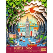 Imagine PUZZLE TREFL 1000 EDITIA ANIVERSARA 40 DE ANI 3D LONDRA