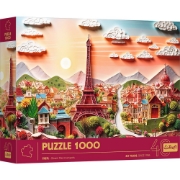 Imagine PUZZLE TREFL 1000 EDITIA ANIVERSARA 40 DE ANI 3D PARIS