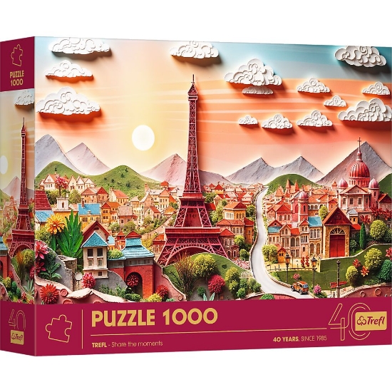 Imagine PUZZLE TREFL 1000 EDITIA ANIVERSARA 40 DE ANI 3D PARIS