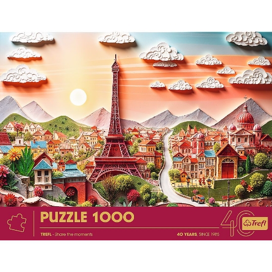 Imagine PUZZLE TREFL 1000 EDITIA ANIVERSARA 40 DE ANI 3D PARIS
