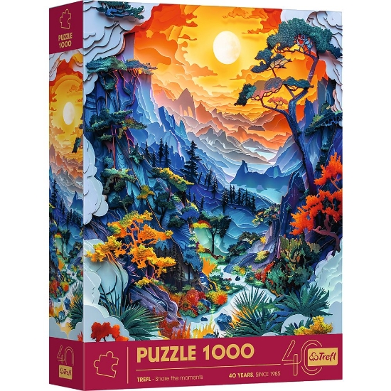Imagine PUZZLE TREFL 1000 EDITIA ANIVERSARA 40 DE ANI 3D DOLINA