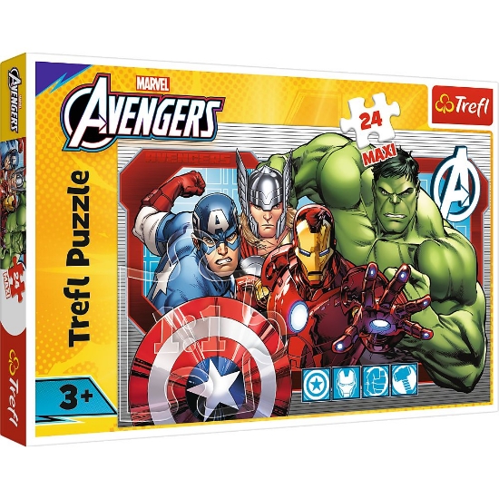 Imagine PUZZLE TREFL 24 MAXI MARVEL RAZBUNATORII INTOTDEAUNA JUST