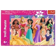 Imagine PUZZLE TREFL 160 DISNEY PRINCESS PRINTESE ADEVARATE