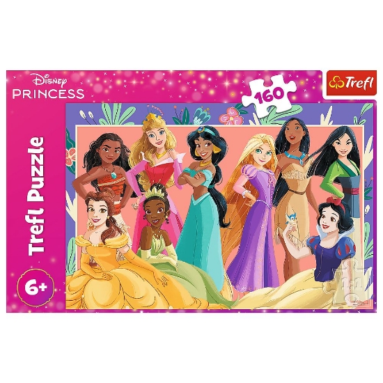 Imagine PUZZLE TREFL 160 DISNEY PRINCESS PRINTESE ADEVARATE