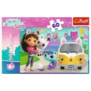 Imagine PUZZLE TREFL 60 GABBYS DOLLHOUSE CASA PISICII LUI GABBY