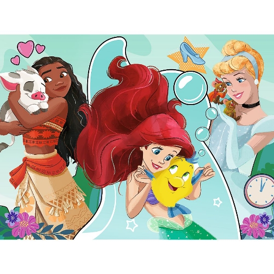 Imagine PUZZLE TREFL 30 DISNEY PRINCESS PRINTESE FRUMOASE SI CURAJOASE