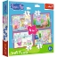 Imagine PUZZLE TREFL 4IN1 PEPPA PIG IUBESTE AVENTURILE