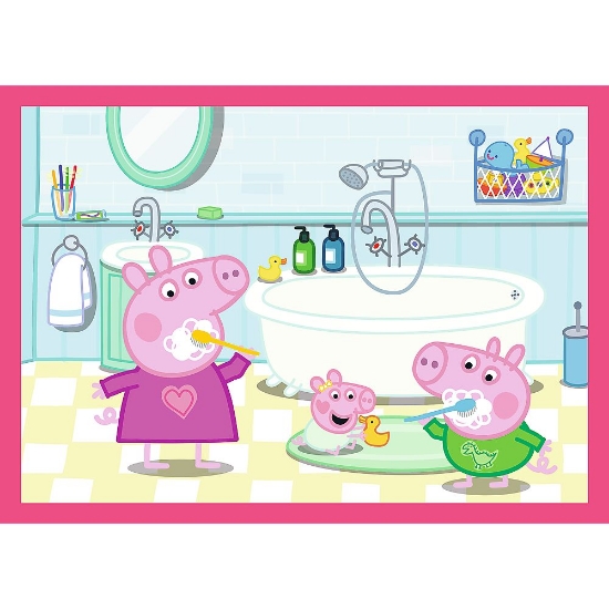 Imagine PUZZLE TREFL 4IN1 PEPPA PIG IUBESTE AVENTURILE