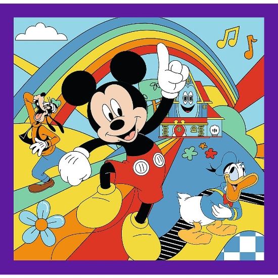 Imagine PUZZLE TREFL 3IN1 MICKEY MOUSE SI PRIETENII MICKEY SI ECHIPA LUI VESELA