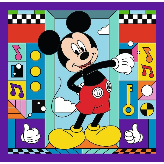 Imagine PUZZLE TREFL 3IN1 MICKEY MOUSE SI PRIETENII MICKEY SI ECHIPA LUI VESELA