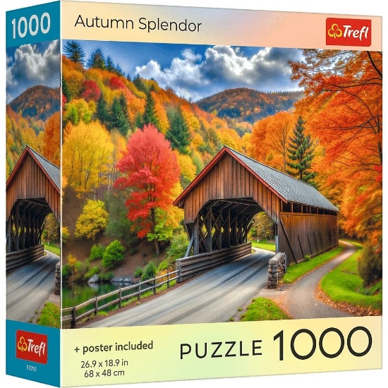 Imagine PUZZLE TREFL 1000 COLECTIA SUA SPLENDOAREA TOAMNEI POSTER INCLUS
