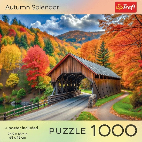 Imagine PUZZLE TREFL 1000 COLECTIA SUA SPLENDOAREA TOAMNEI POSTER INCLUS