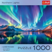 Imagine PUZZLE TREFL 1000 COLECTIA SUA AURORA BOREALA POSTER INCLUS