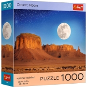 Imagine PUZZLE TREFL 1000 COLECTIA SUA LUNA IN DESERT POSTER INCLUS